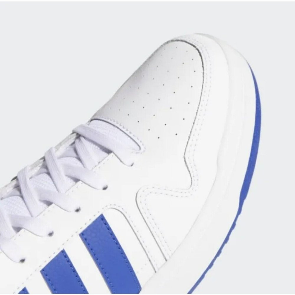 New Adidas Postmove Mid Shoes Men's Cloud White & Royal Blue - - Picture 6 of 6